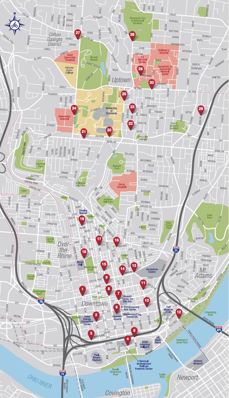 Cincy Red Bike Phase 1 Map